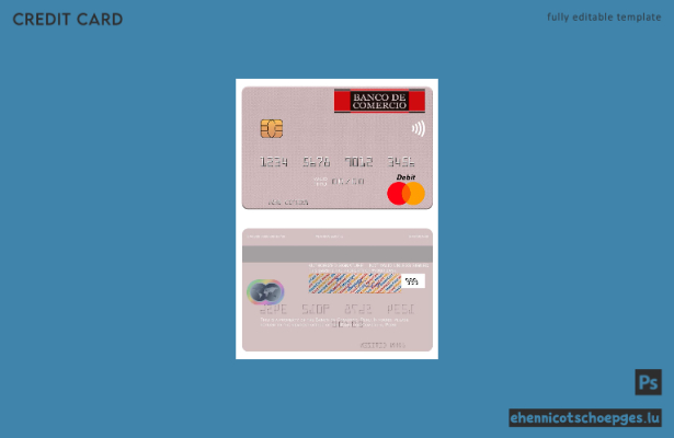 Mustervorschau der Peru Banco de Comercio Mastercard